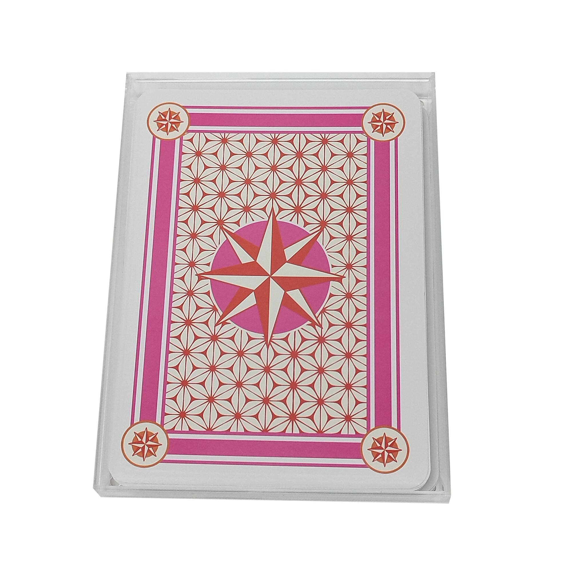 Jumbo Pink & Orange Playing Cards by Ashland®